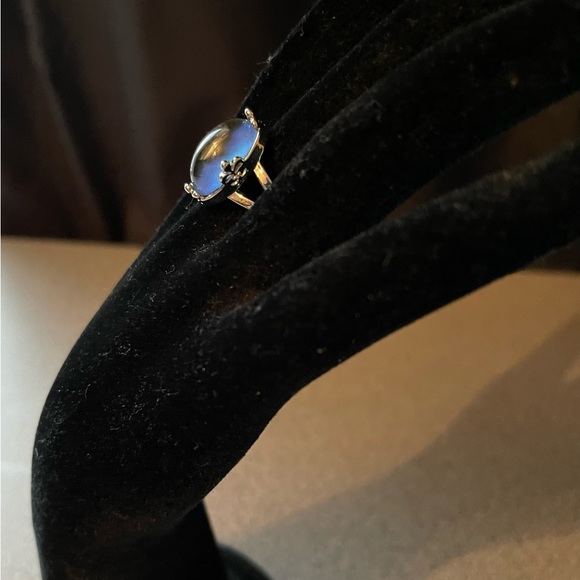 Silver Toned Mood Ring Size 10 - Picture 2 of 9